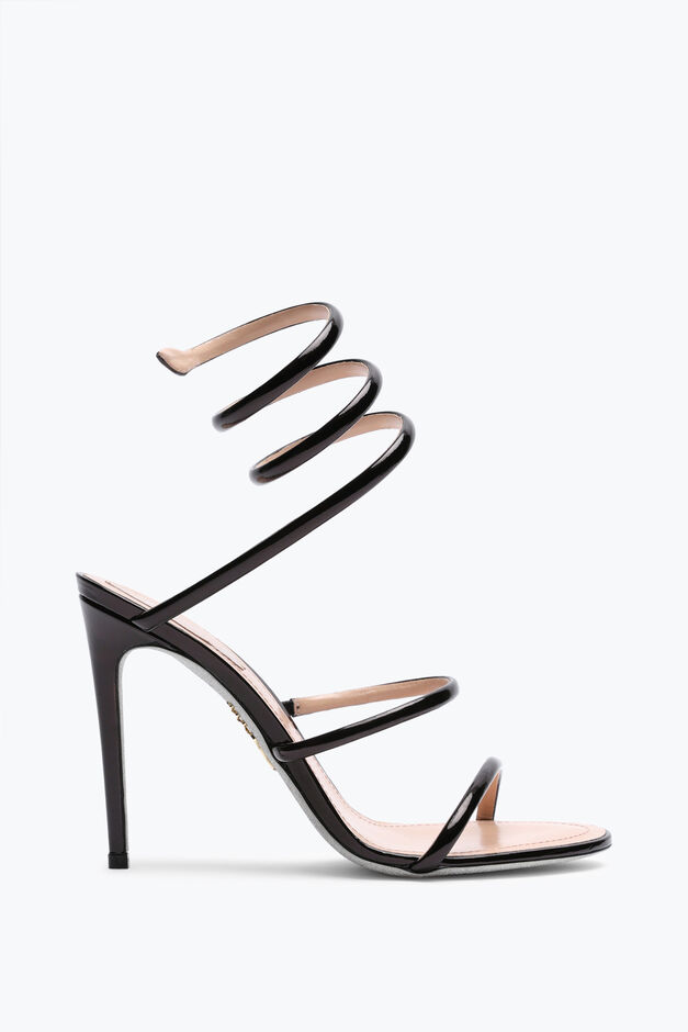 Cleo Metallic Black Sandal 105 Cleo Metallic Black Sandal 105
