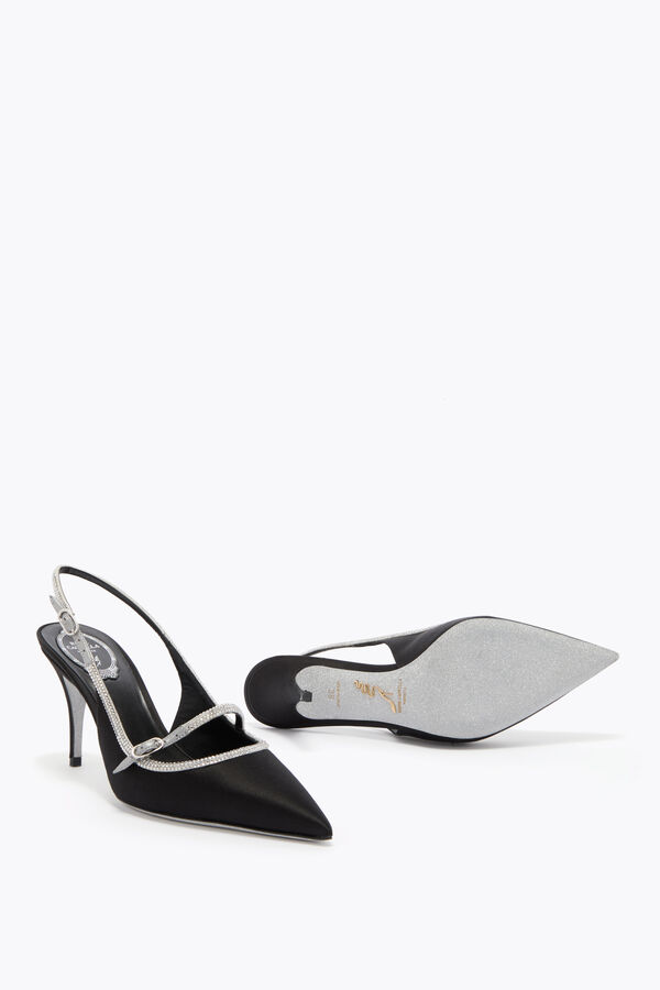 LILY SCHWARZ UND SILBER SLINGBACK 80