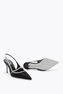 LILY SCHWARZ UND SILBER SLINGBACK 80