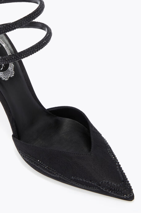 ESCARPIN CLEO NOIR DAMASS&Eacute; 105