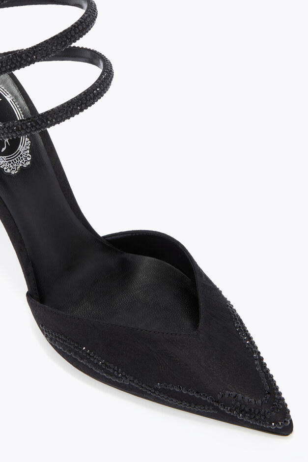 D&Eacute;COLLET&Eacute; CLEO IN TESSUTO DAMASCATO NERO 105