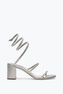 Silberfarbene Schmucksandalette Cleo