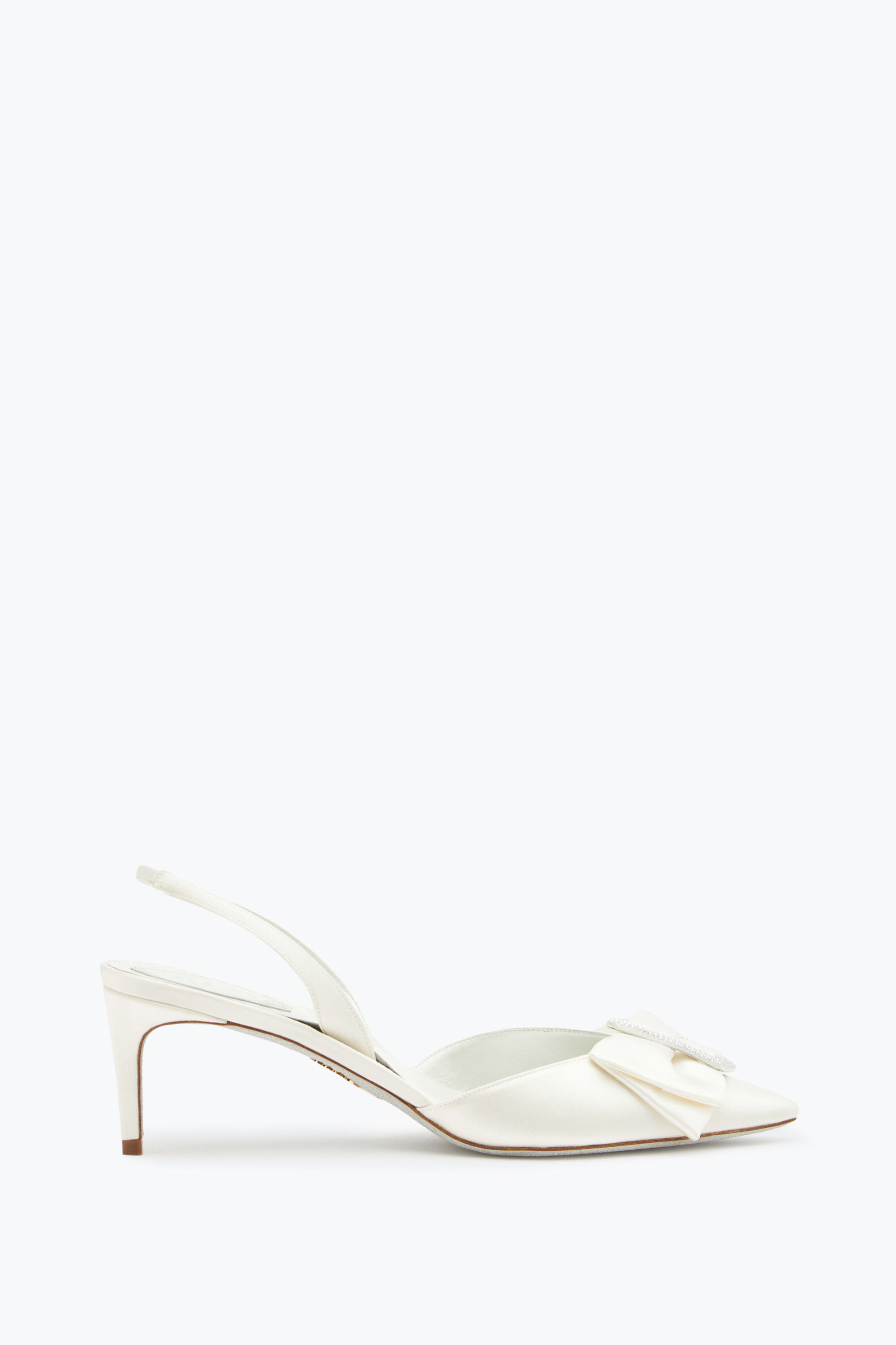 White slingback top heels uk