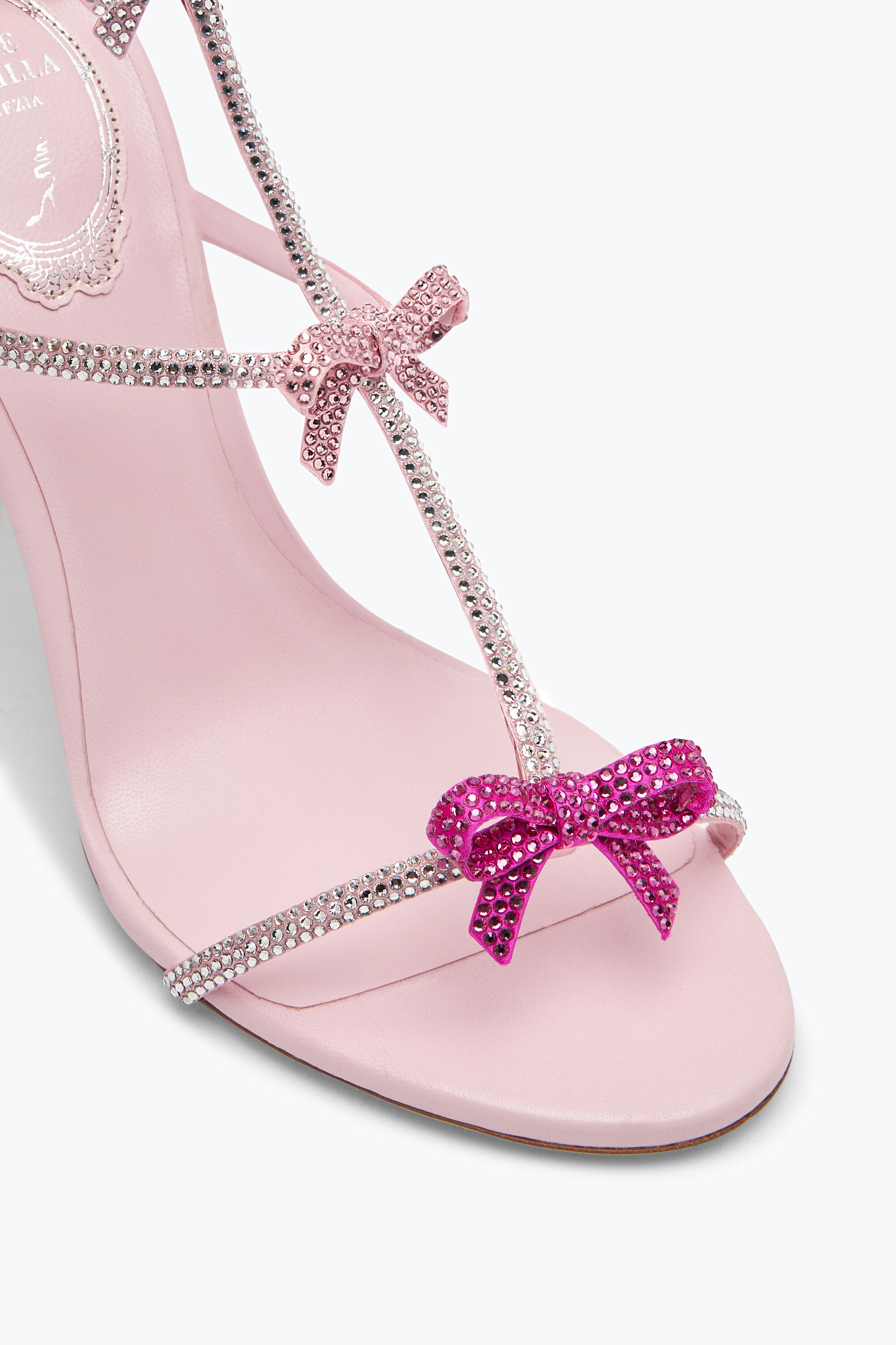 Pink and red sandals top