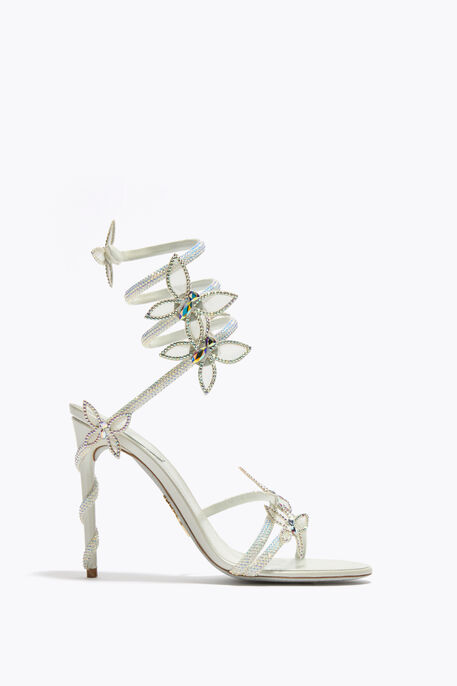 MARGOT WHITE SANDAL WITH BUTTERFLIES 105
