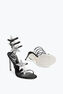SANDALO CLEO STAR NERO-ARGENTO 105
