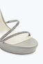 Margot Crystals Gray Platform Sandal 130