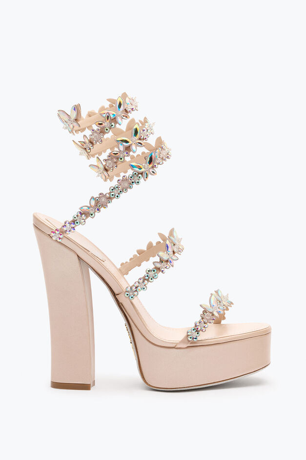 EDEN NUDE PLATFORM SANDAL 140