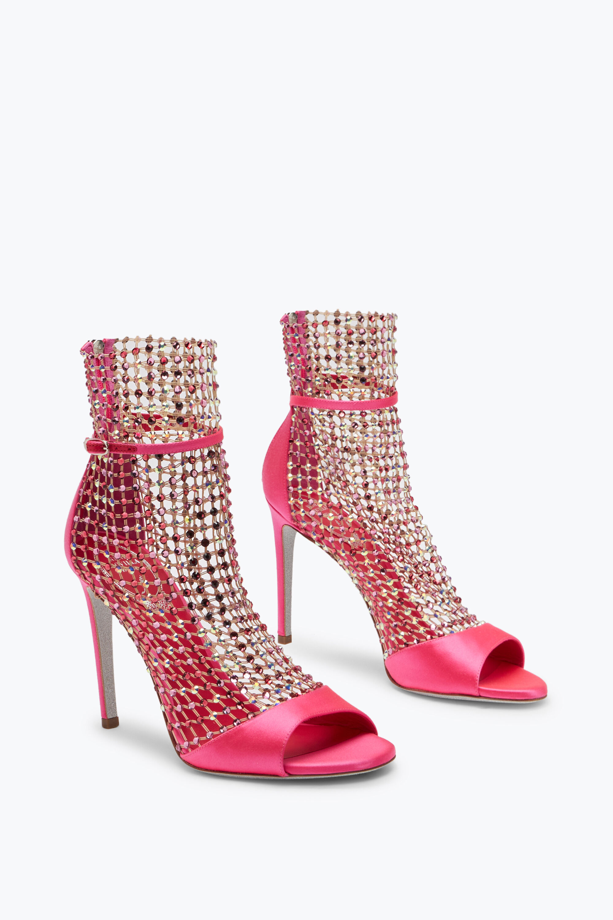Rene caovilla mesh strass caged sandal sale