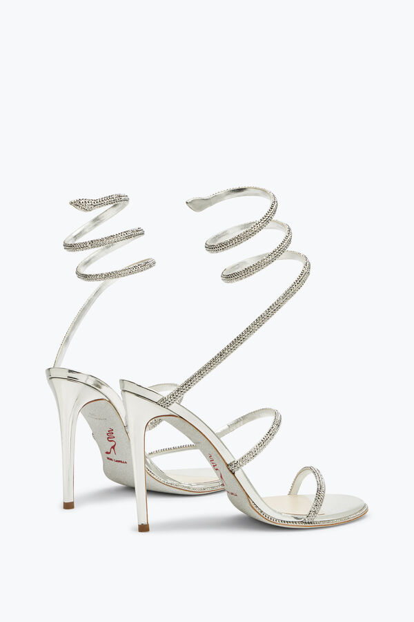 Cleo Crystal Silver Sandal 105