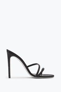 Irina Crystal Black Mule 105