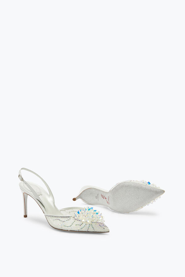 Slingback Blancas De Encaje Frozen 75