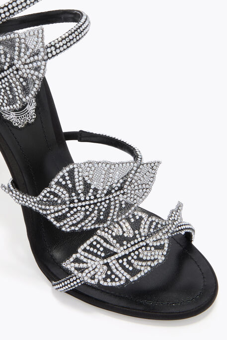 LEAF BLACK SANDAL 105