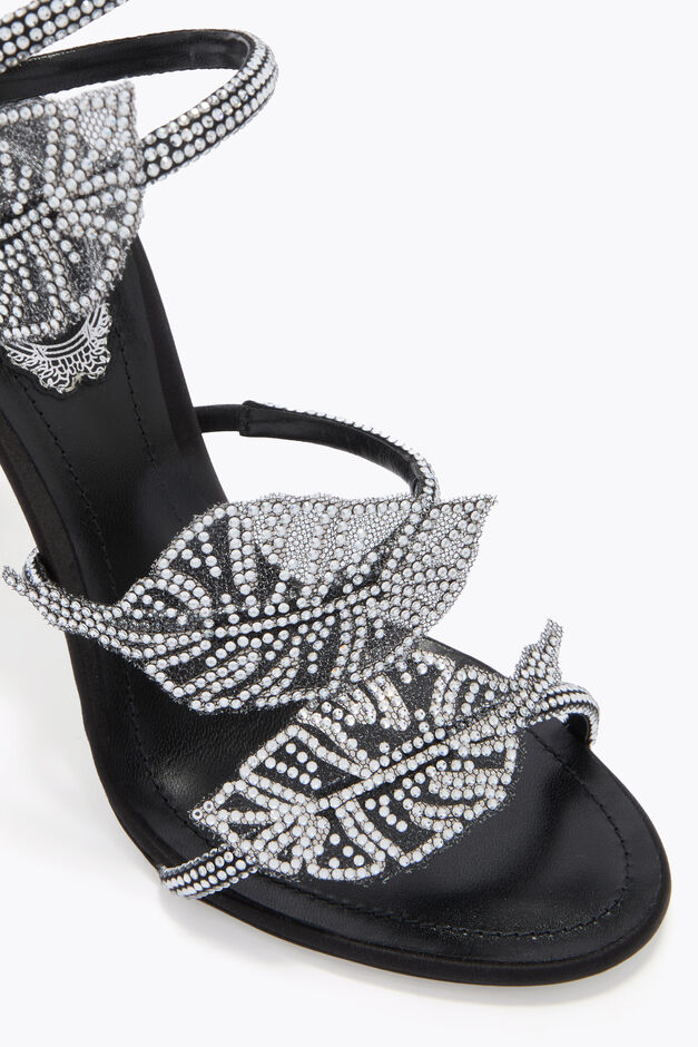 LEAF BLACK SANDAL 105
