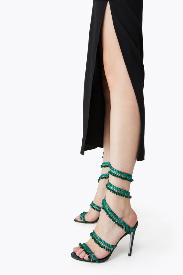 CHANDELIER EMERALD GREEN SANDAL 105