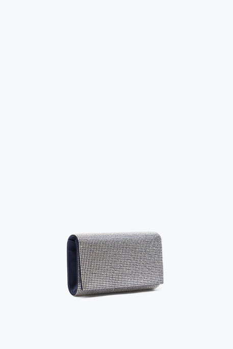 Clutch Aida Blu Con Cristalli All-Over Clutch Aida Blu Con Cristalli All-Over
