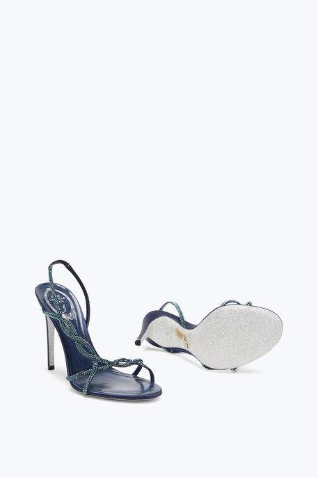 BRAID ELECTRIC BLUE SANDAL 105 BRAID ELECTRIC BLUE SANDAL 105