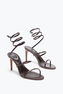 SANDALE CLEO EN CUIR D’AYERS MARRON 80