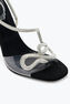 Morgana 黑色和银色涼鞋 105