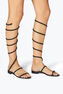 Supercleo Crystal Black Sandal 10