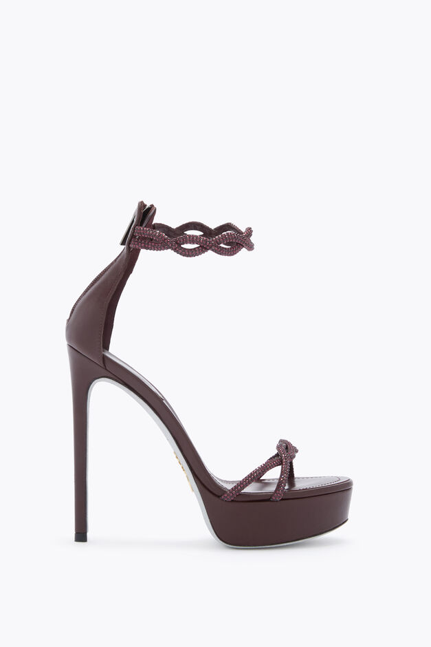 BRAID FONDANT PLATFORM SANDAL 130