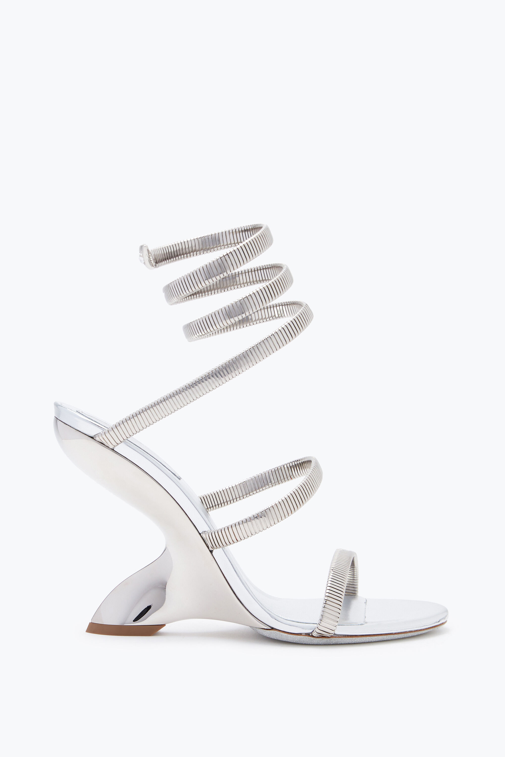 Jeweled Margot Silver Sandal With Butterflies And Crystals