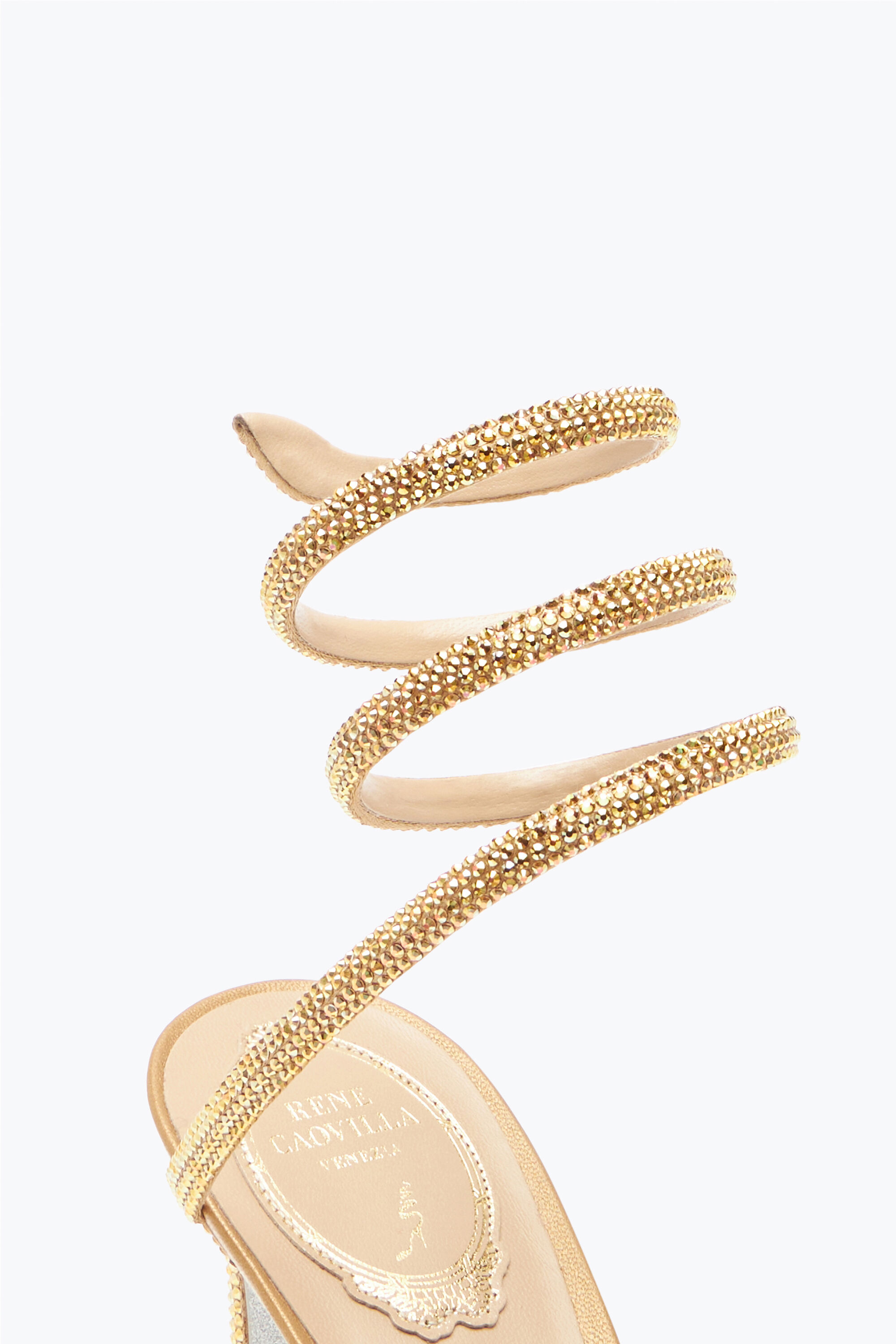 cleo.  Jeweled Cleo Champagne Pump 80 | Rene Caovilla®