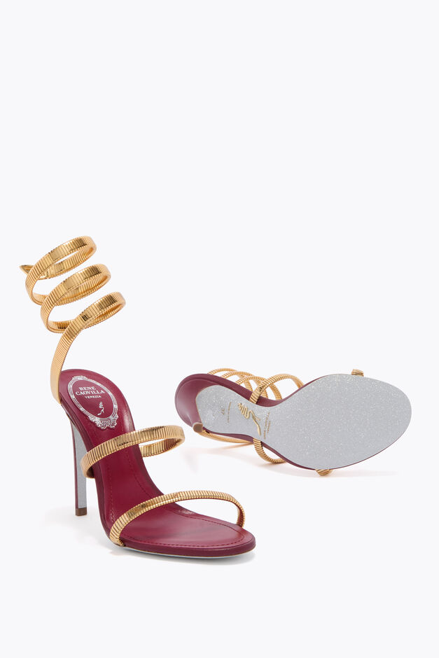 JUNIPER BURGUNDY AND GOLD SANDAL 105