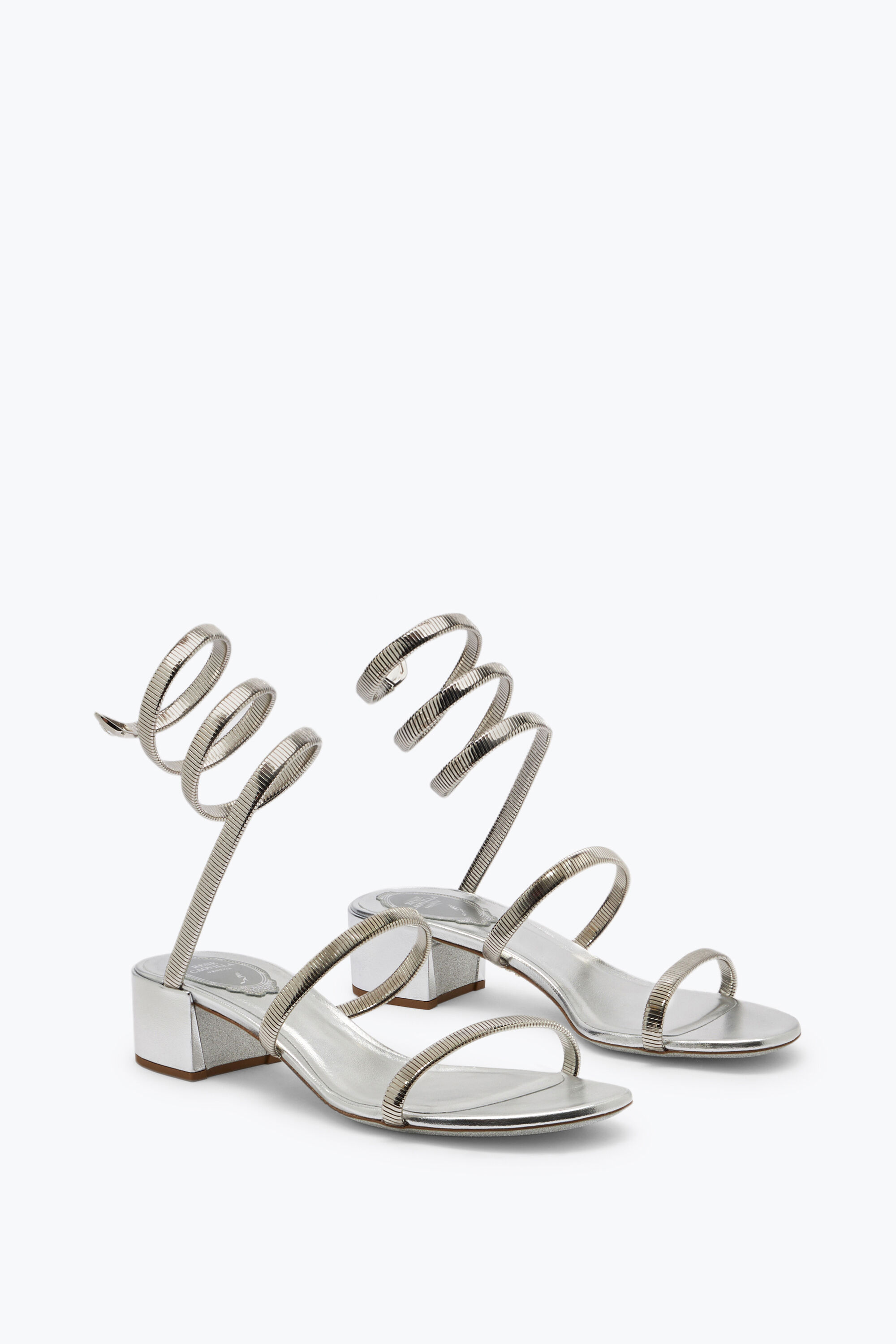 サンダル・ミュール RENE CAOVILLA Women Sandals C12037040R001V232 Silver Jeweled Cleo Silver Sandal 40 | Rene Caovilla®