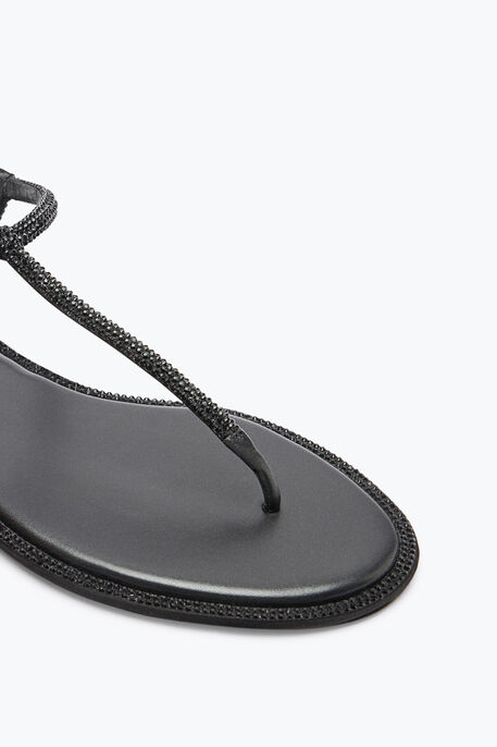 DIANA CRYSTAL BLACK SANDAL 10 DIANA CRYSTAL BLACK SANDAL 10