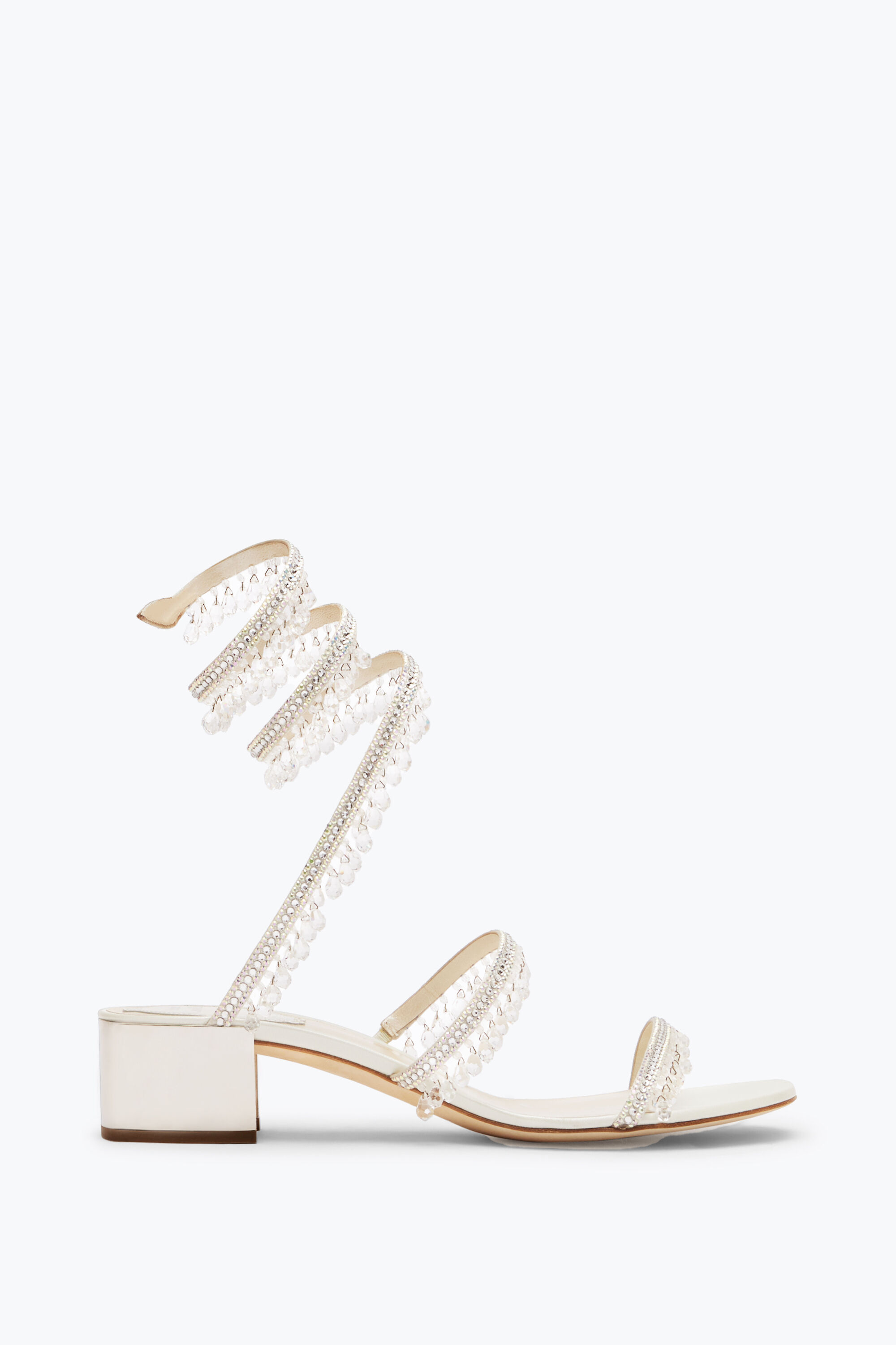 Rene’ Caovilla Crystal Sandals René Caovilla crystal-embellished strap-detail Sandals | Black