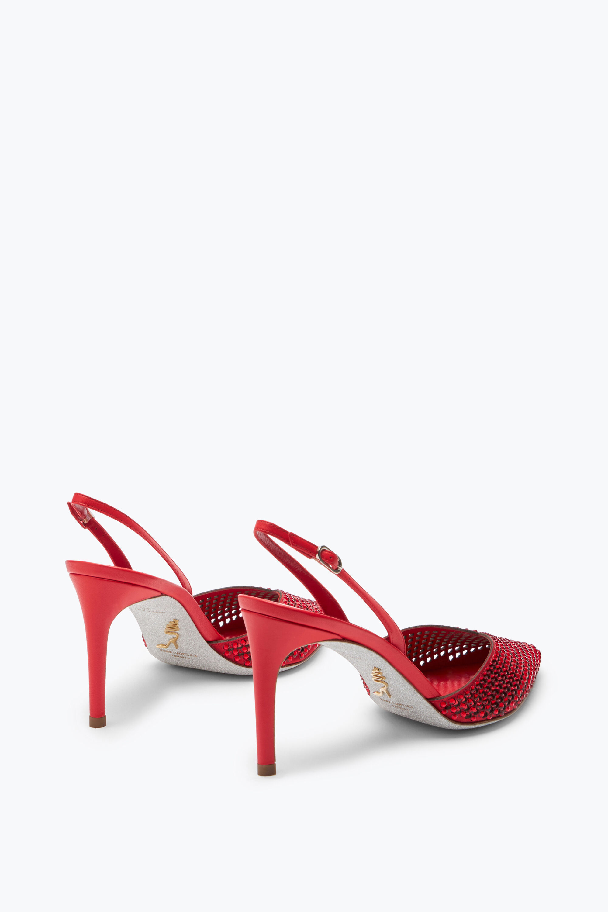 Red slingback sales sandals