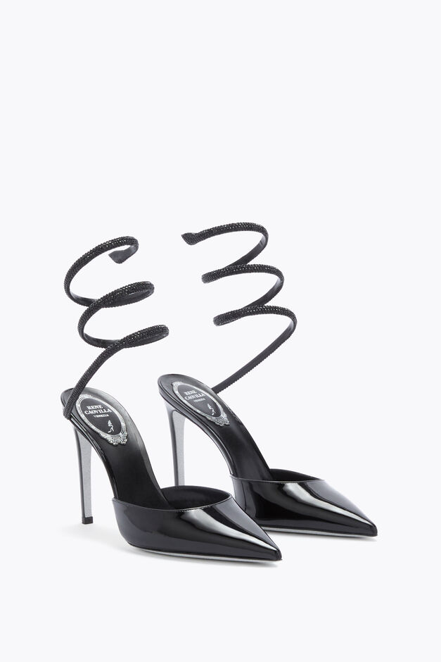 CLEO BLACK PATENT LEATHER PUMP 105