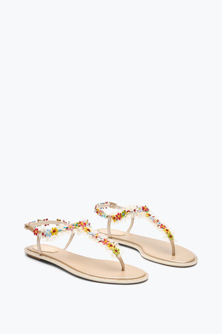 BLOOM NUDE FLAT SANDAL 10 BLOOM NUDE FLAT SANDAL 10