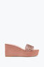 Zapato con cuña Ginger rosa polvo 75