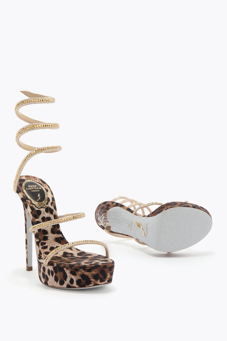 CLEO ANIMALIER PLATFORM SANDAL 130