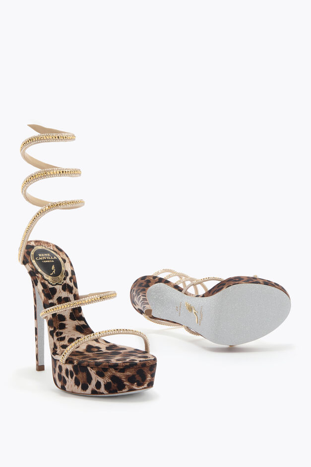 CLEO ANIMALIER PLATFORM SANDAL 130