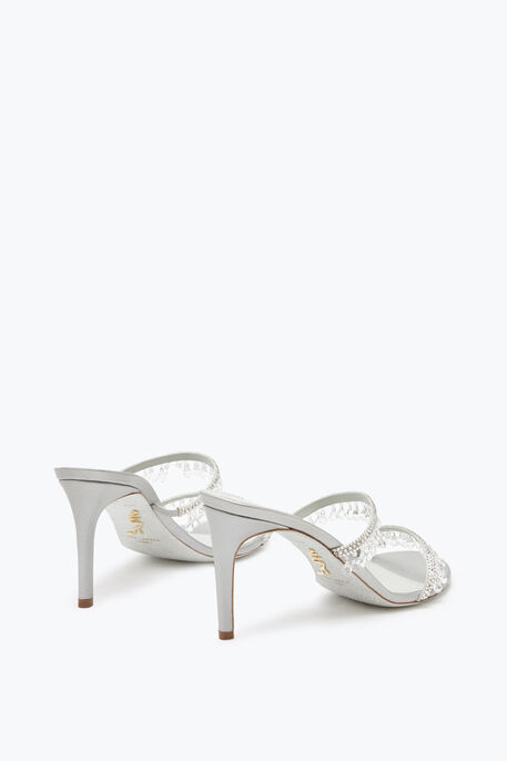 Chandelier Pearl Gray Slider Sandal 80 Chandelier Pearl Gray Slider Sandal 80