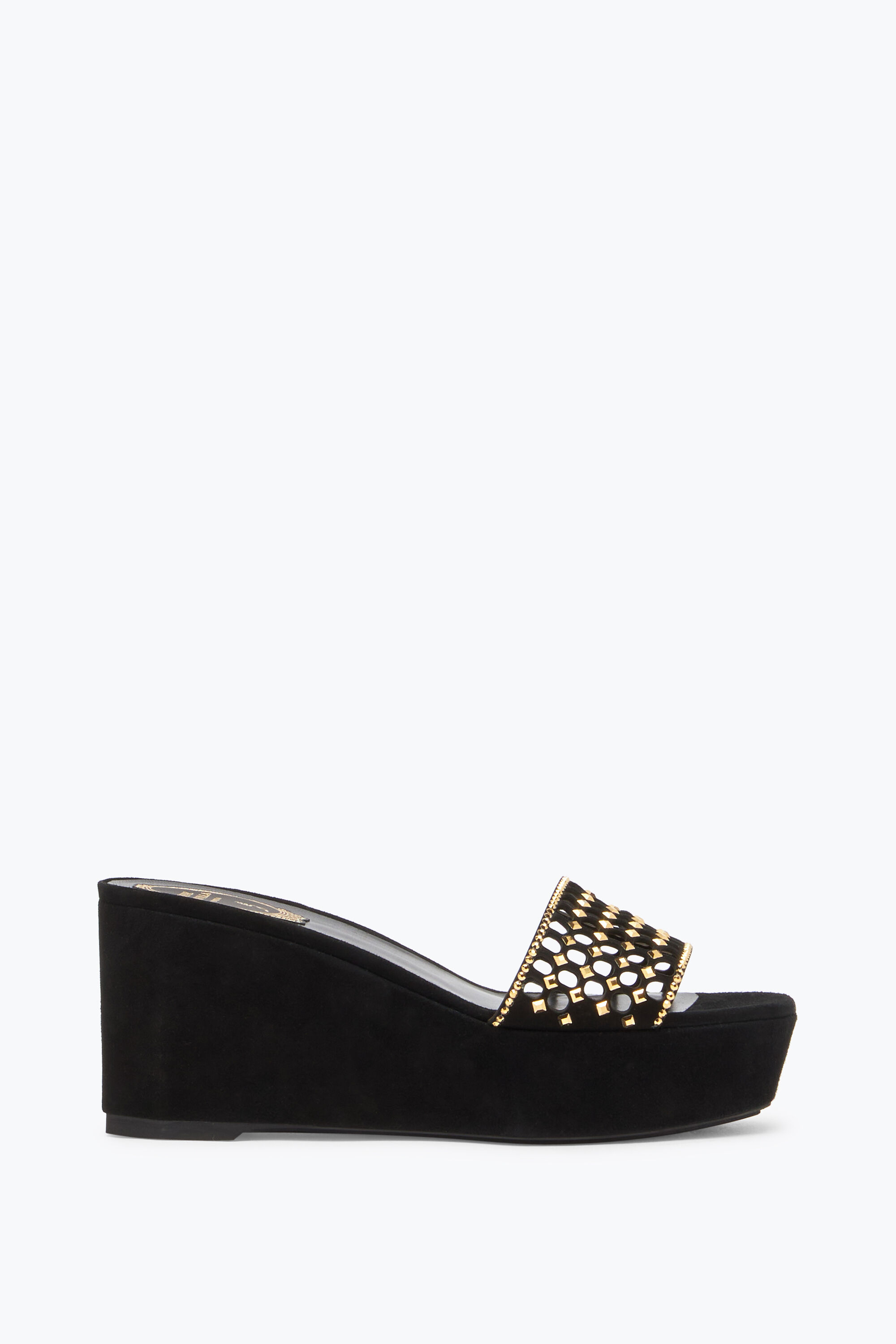 Chaussure compensée noir top ete