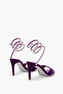 CLEO SPARK SANDALE IN PURPURROTEM SAMT 80