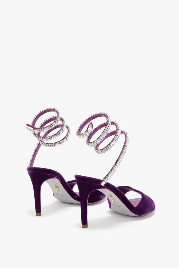 SPARK SANDAL IN PORPORA VELVET 80 SPARK SANDAL IN PORPORA VELVET 80