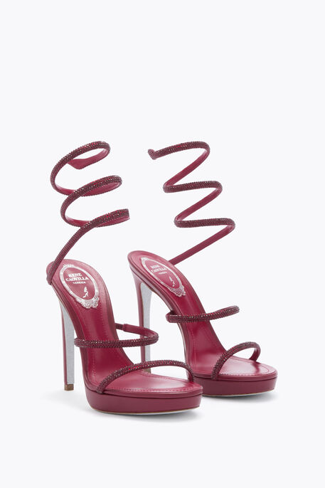 CLEO WINE PLATFORM SANDAL 120