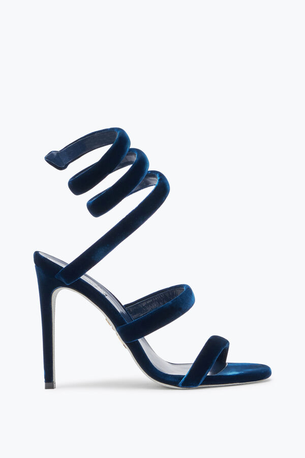 Cleo Navy Velvet Sandal 105