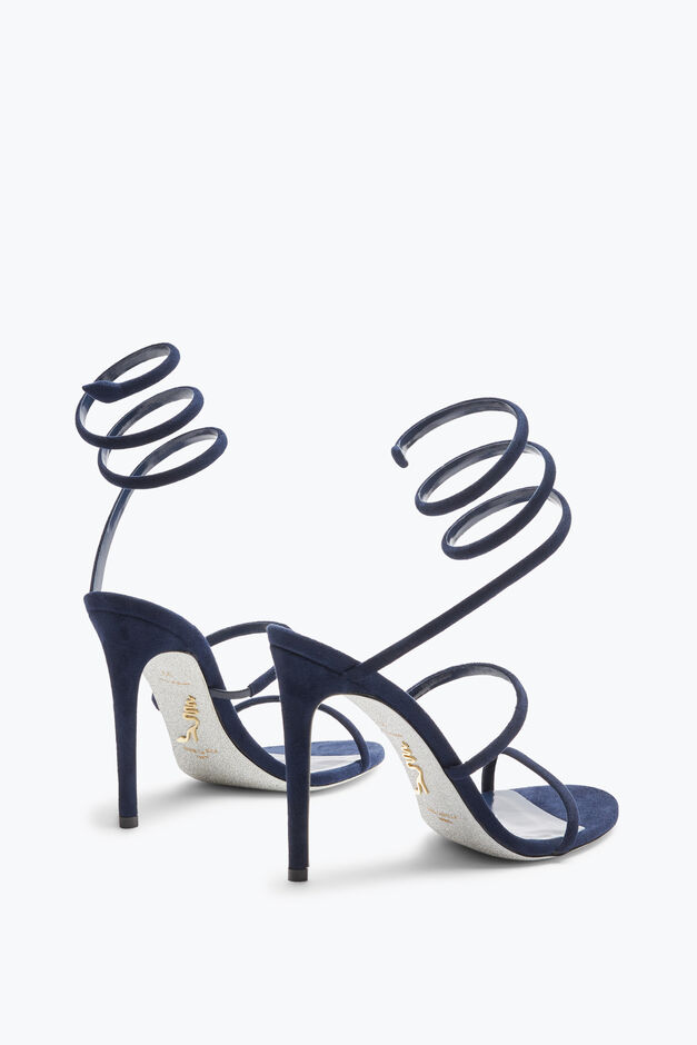 Cleo Blue Suede Sandal 105 Cleo Blue Suede Sandal 105