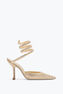 Zapato de salón Cleo dorado con cristales 105