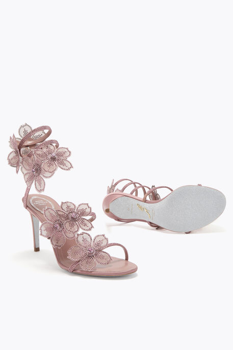 PEACH FLOWER BLUSH PINK SANDAL 80 PEACH FLOWER BLUSH PINK SANDAL 80