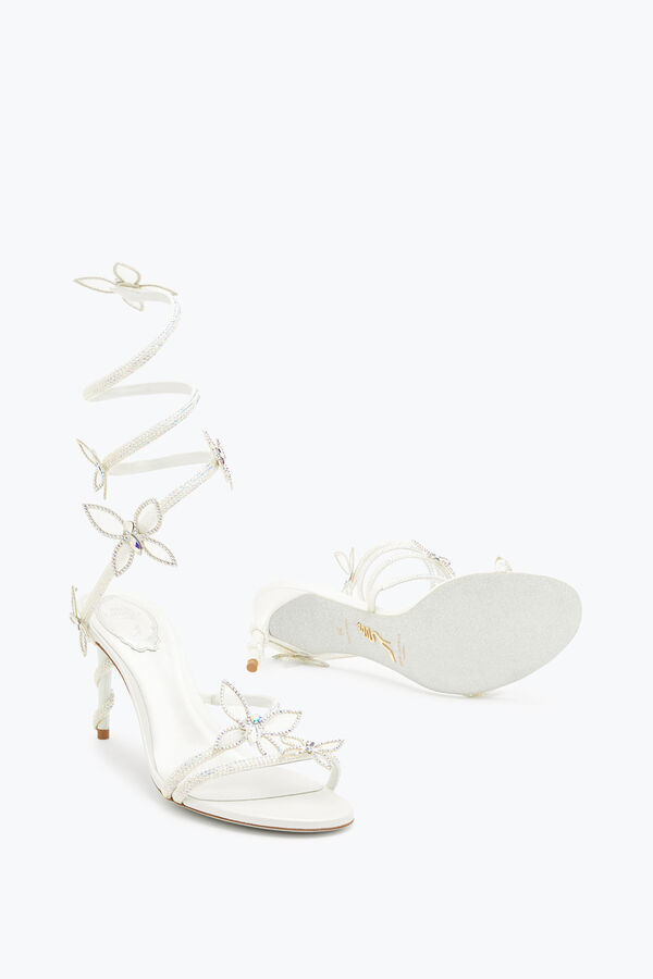 Margot white sandal with butterflies 80