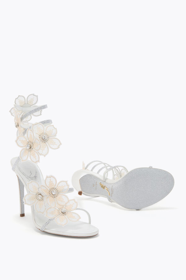 PEACH FLOWER IVORY SANDAL 105
