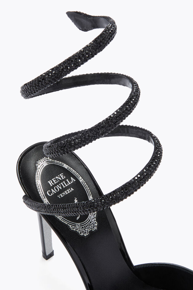 CLEO BLACK PATENT LEATHER PUMP 105
