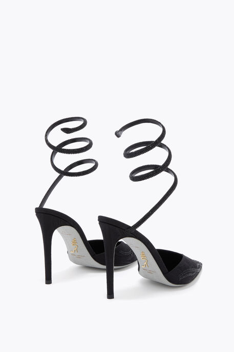 ESCARPIN CLEO NOIR DAMASS&Eacute; 105